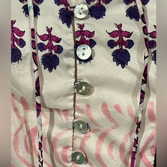 Anthropologie Maeve Istmo Tunic Sleeveless Silk Tank Top Belt Not Included Size2 - Picture 8 of 16